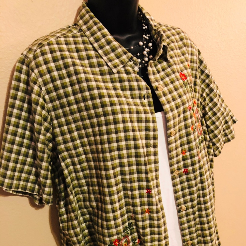 Cabin Creek Embroidered Plaid Shirt